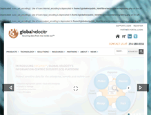 Tablet Screenshot of globalvelocity.com